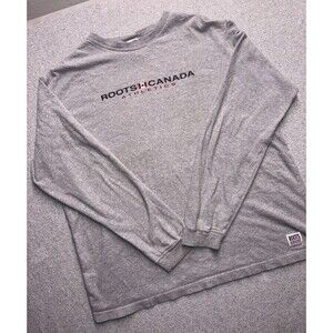 Roots Canada Athletics Long Sleeve Shirt Mens XL  Vintage Style Made In Canada